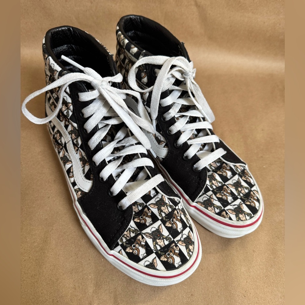 Rare Vans x Gremlins Custome SK8 Hi Tops. M5.5/W7